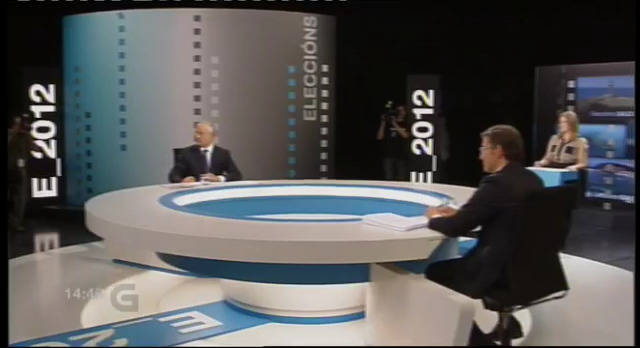 Primeiro debate da CRTVG: Alberto Núñez Feijóo e Pachi Vázquez - 08/10/2012 21:30
