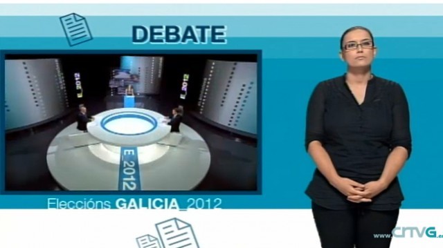 Primeiro debate da CRTVG: Alberto Núñez Feijóo e Pachi Vázquez (lingua de signos) - 08/10/2012 21:30