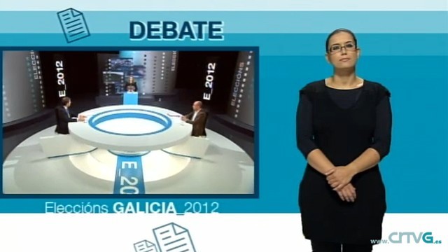 Terceiro debate entre Alberto Núñez Feijóo e Francisco Jorquera (lingua de signos) - 10/10/2012 21:30