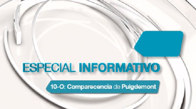 18.00h: 10-O Comparecencia de Puigdemont - 10/10/2017 18:00
