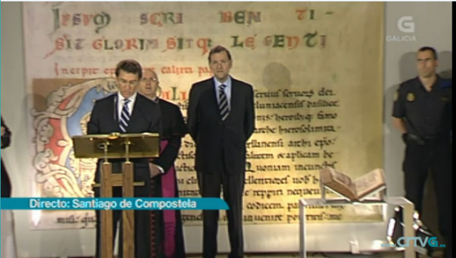 da entrega do Códice Calixtino á Catedral de Santiago - 08/07/2012 10:30