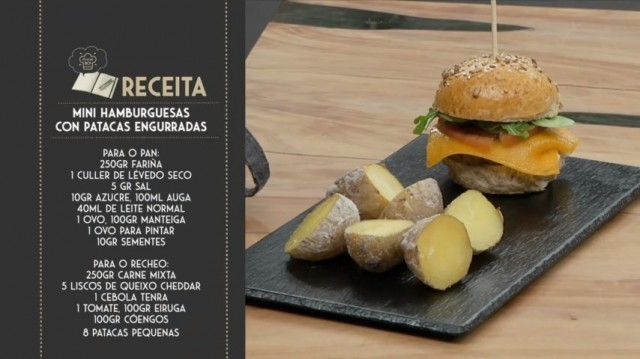 Mini hamburguesas con patacas engurradas - 17/07/2019 12:00