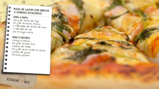 Pizza de lacón con grelos e ourego ecolóxico - 22/02/2022 19:50