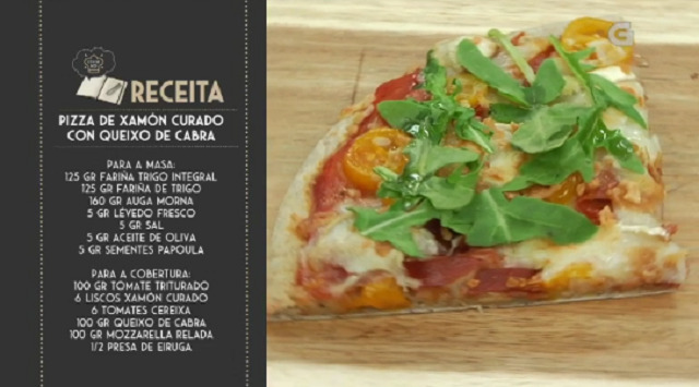 Pizza de xamón con queixo - 09/01/2019 11:00