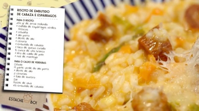 Risoto de embutido de cabaza e espárragos - 04/10/2021 20:00