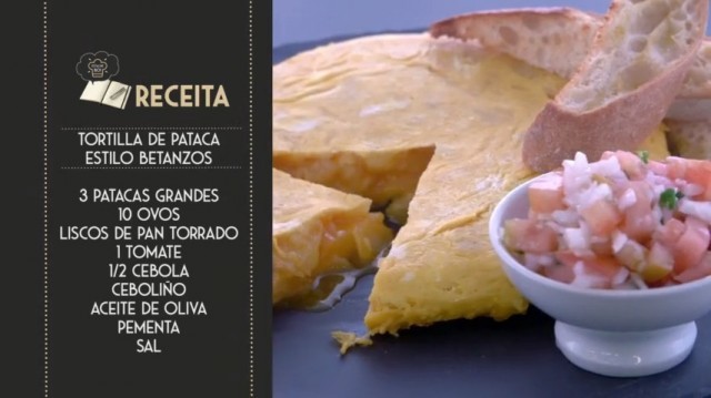 Tortilla de pataca estilo Betanzos - 07/11/2019 11:30