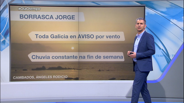 A borrasca Jorge vai deixar en aviso por vento a toda Galicia - 28/02/2020 14:30