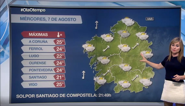 Máis chuvia polo oeste de Galicia - 07/08/2019 16:57
