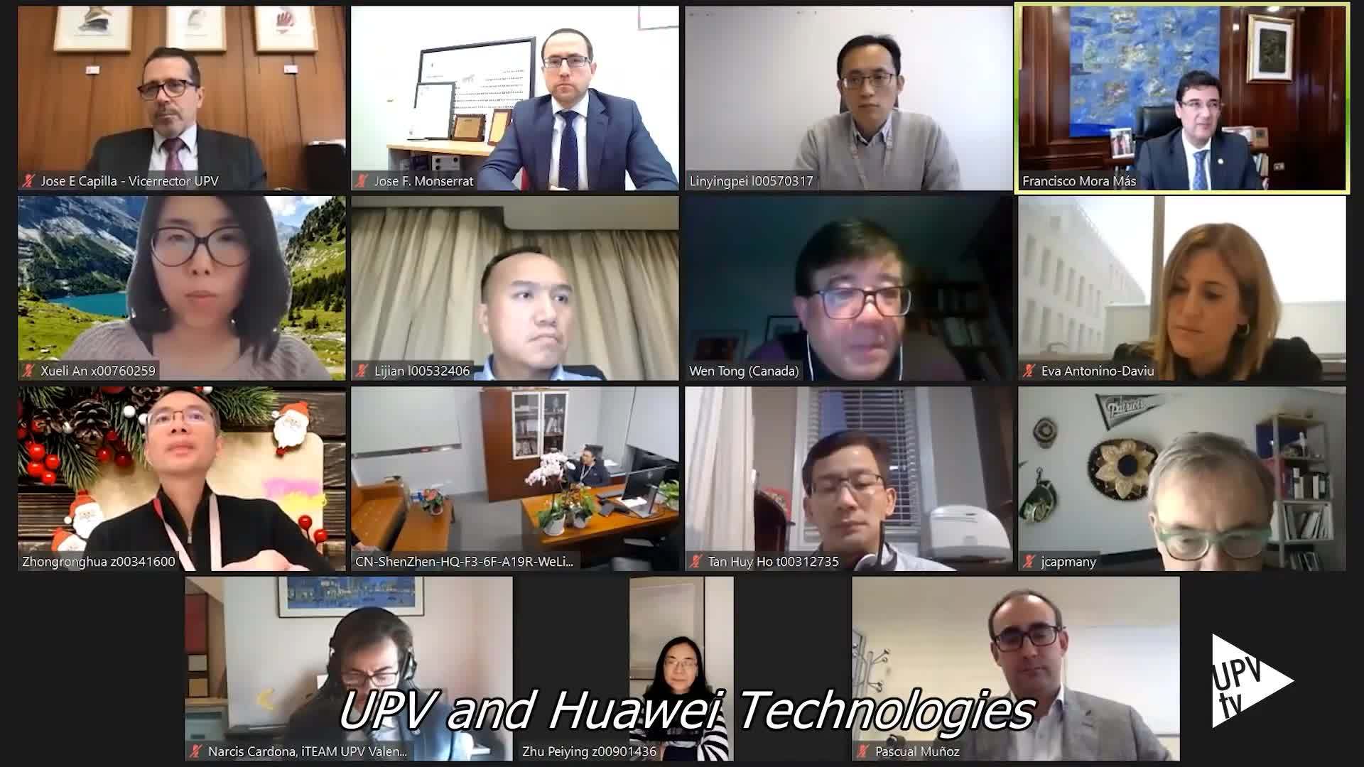 10-12-2020 Colaboración UPV-Huawei (ENG)