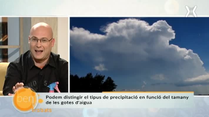 El tamany de les gotes