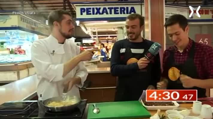 Fetge de xai amb vermut de moniato i salsa d'avellana